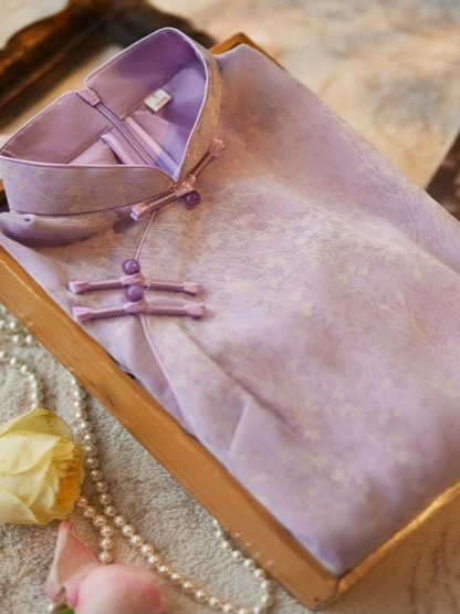 Shuang Qian Flounce Sleeves Oriental Dress