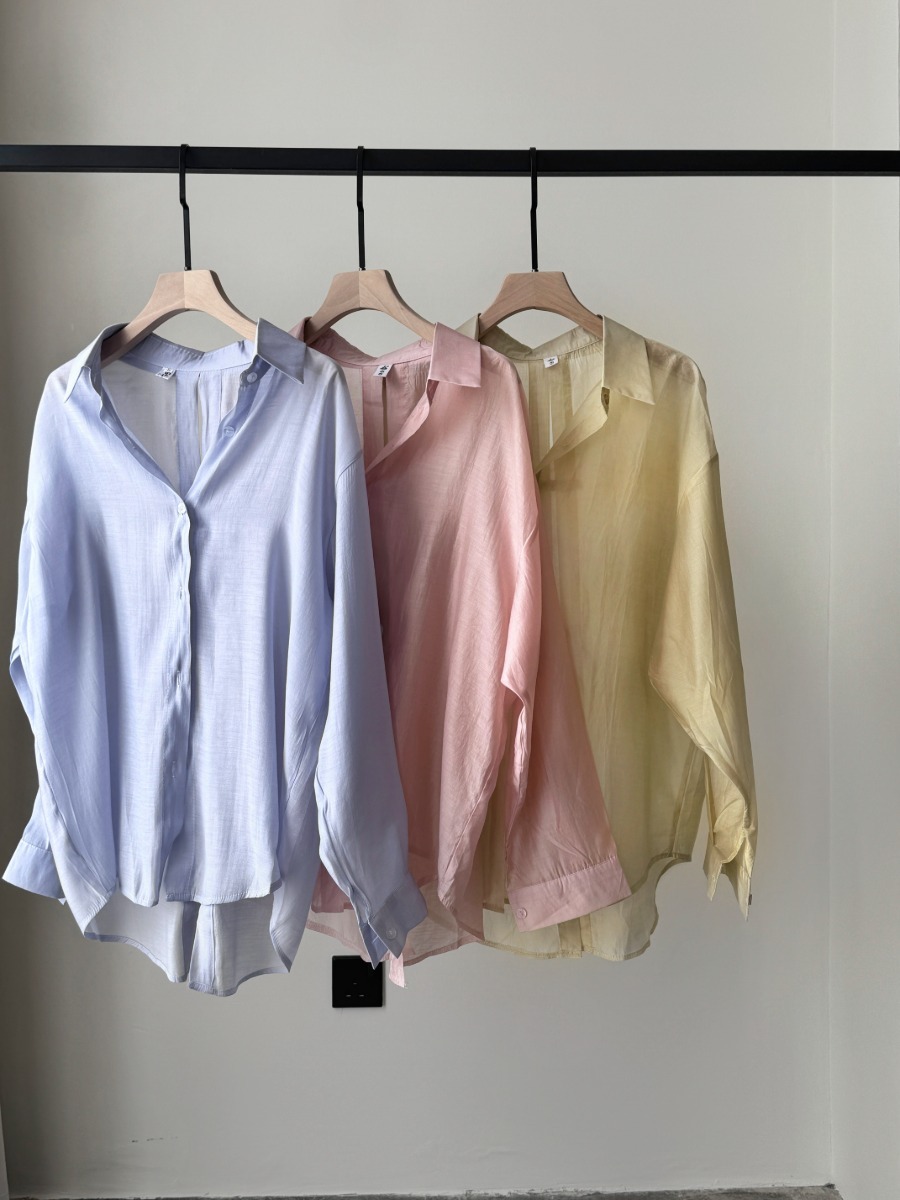 Ni Ni Back Pankou Sheer Chiffon Shirt & Benny Padded Top-The Black Bow-