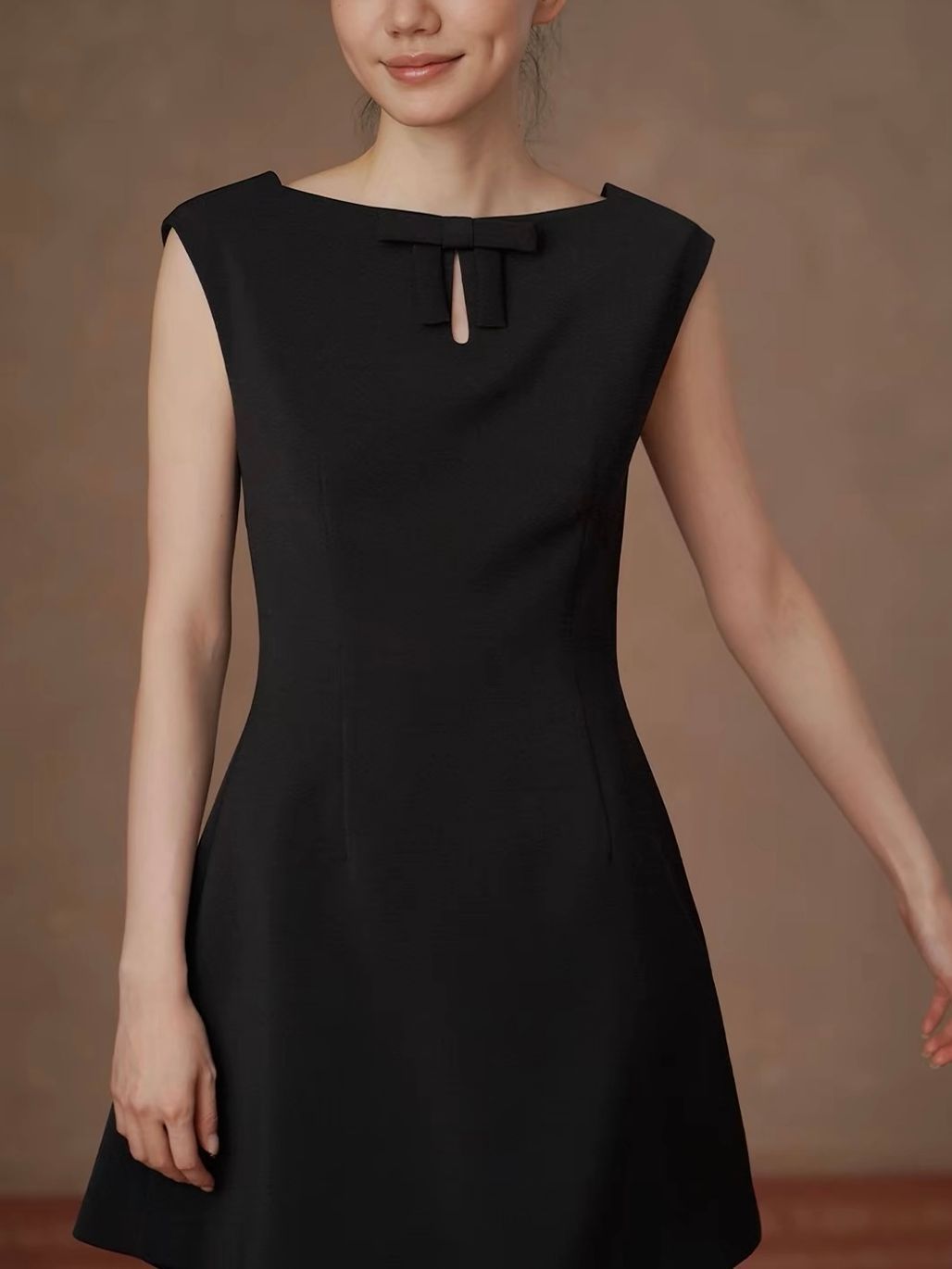 Ramola Bateau Neck A-Line Dress