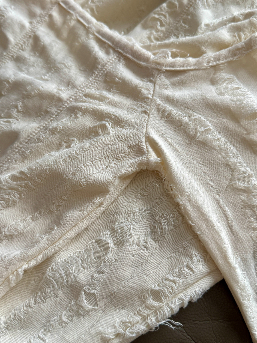 Arya Asymmetric Torn One Shoulder Maxi Dress