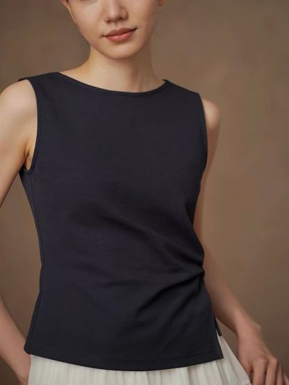 Ryder Side-Twist Sleeveless Top