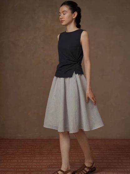Ryder Side-Twist Sleeveless Top