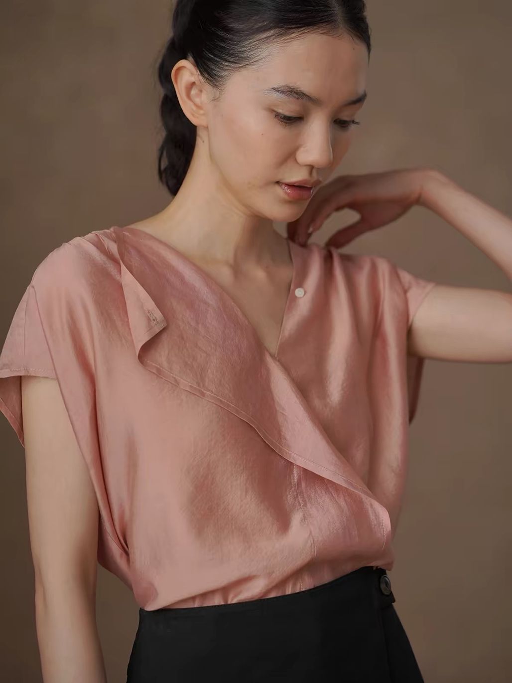 Row Soft Ruffle Blouse