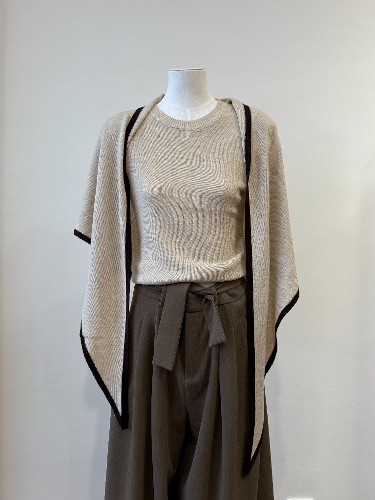 Yonaly Top & Shawl Two Pieces Top