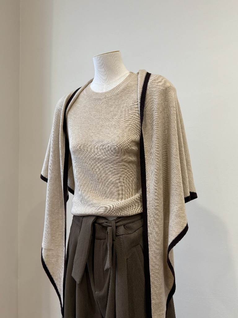 Yonaly Top & Shawl Two Pieces Top