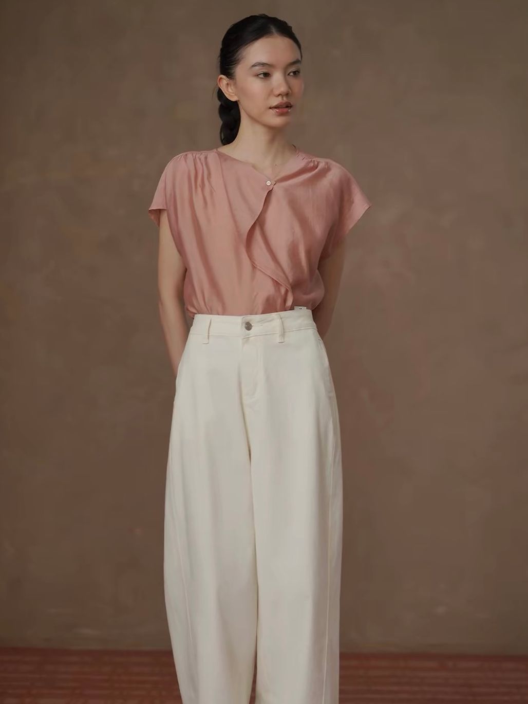 Row Soft Ruffle Blouse