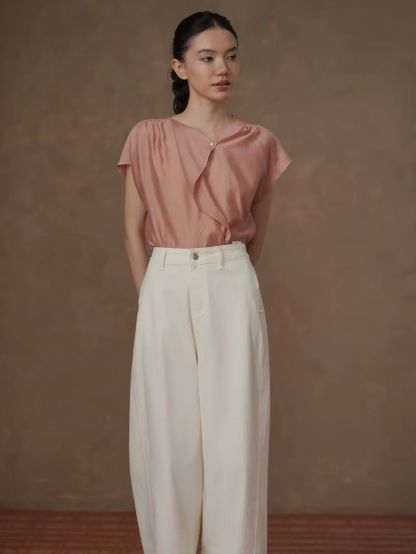 Row Soft Ruffle Blouse