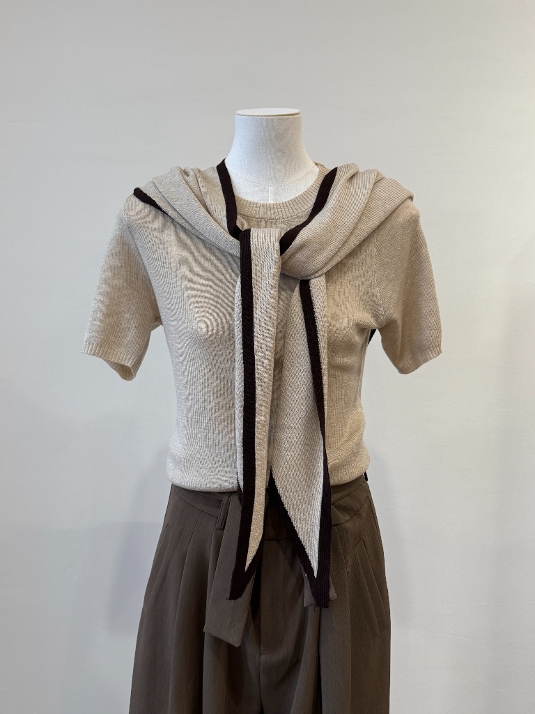 Yonaly Top & Shawl Two Pieces Top