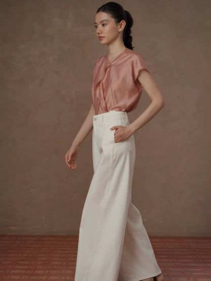Row Soft Ruffle Blouse