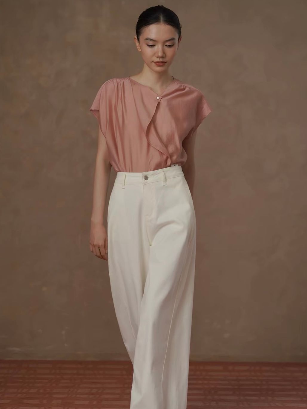 Row Soft Ruffle Blouse