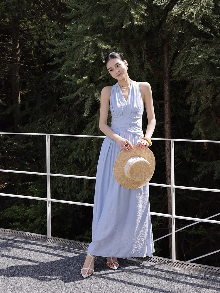 Xenna Halter Neck Maxi Dress