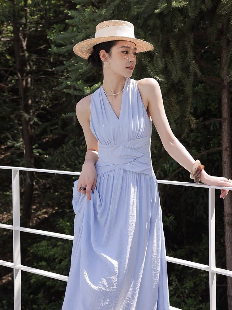 Xenna Halter Neck Maxi Dress