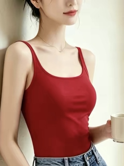 Emily Basic Strappy Padded Top
