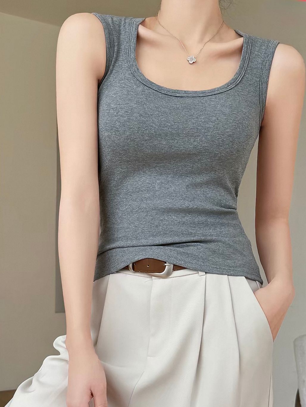 Elliot Scoop Neck Padded Top