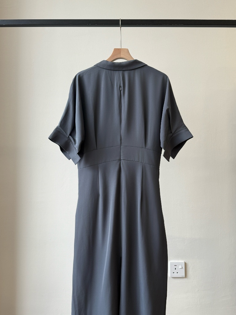 Kenna Lapel Collar Dress (Discounted-L size)