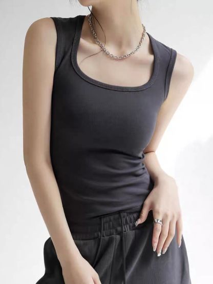 Elliot Scoop Neck Padded Top