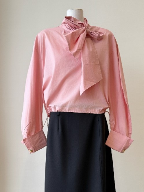 Valesa Ribbon Tie Long Sleeve Top (Discounted-M size)