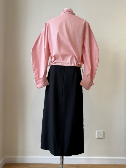 Valesa Ribbon Tie Long Sleeve Top (Discounted-M size)