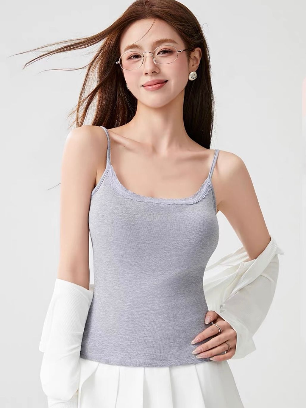 Emmy Lacey Trim Padded Cami Top