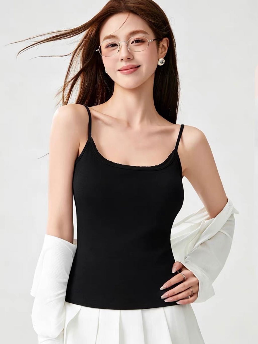 Emmy Lacey Trim Padded Cami Top