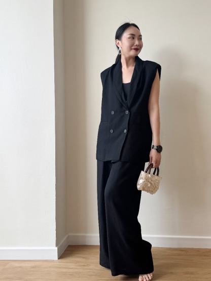 Lekany Padded Shoulder Vest & Pants Set