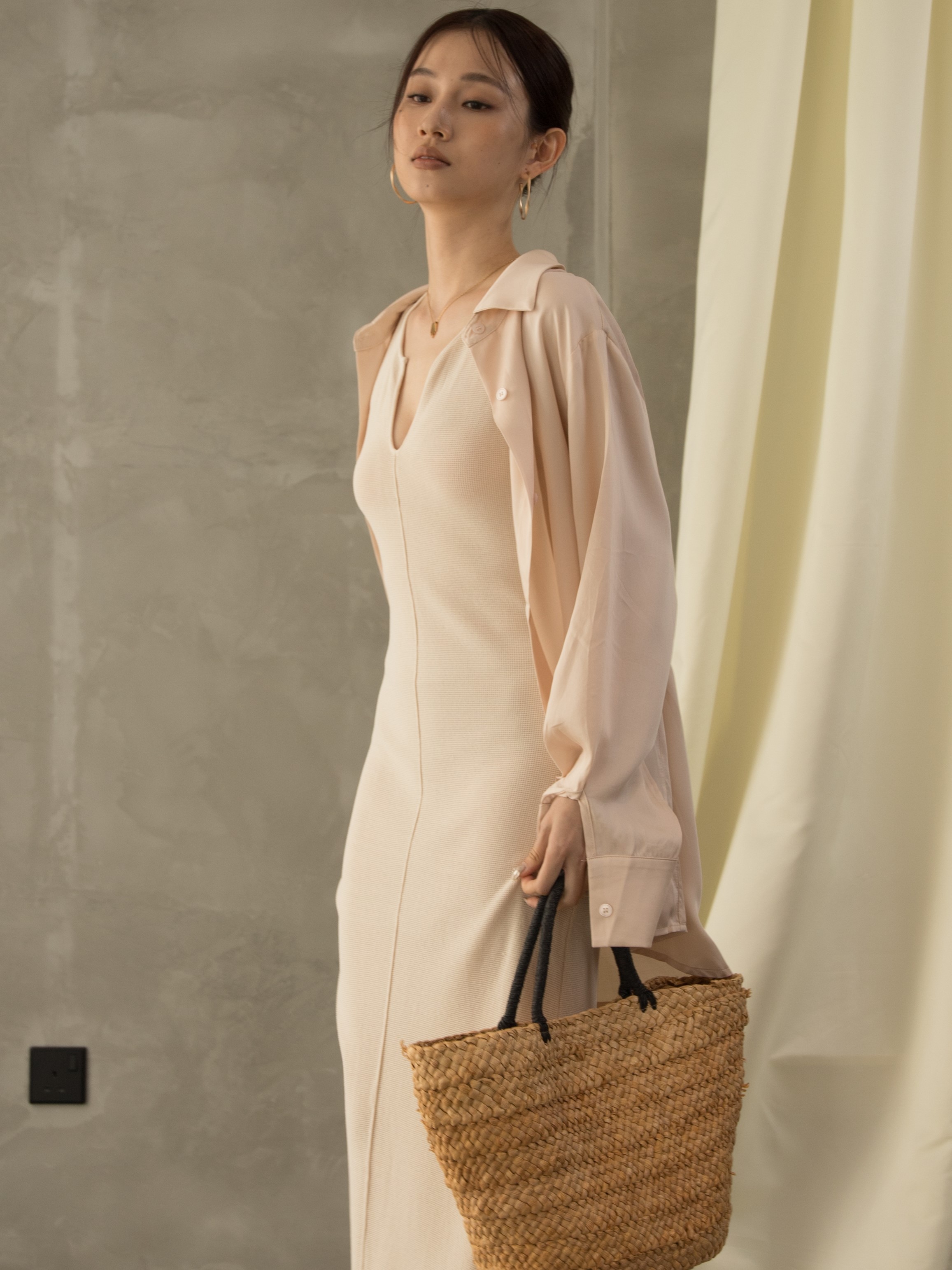 Gaspard V-Neck Maxi Dress (Discounted-Free Size)-The Black Bow-