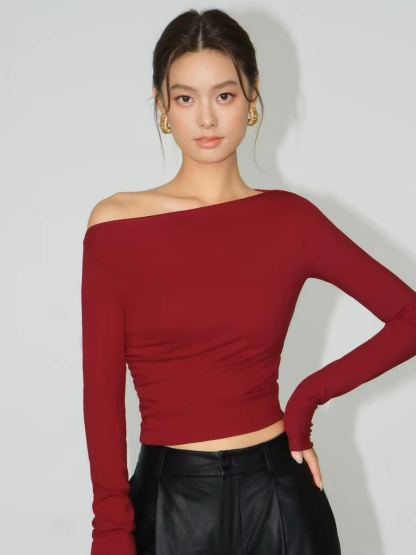Brennda One Shoulder Top-The Black Bow-