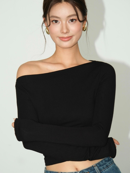 Brennda One Shoulder Top-The Black Bow-