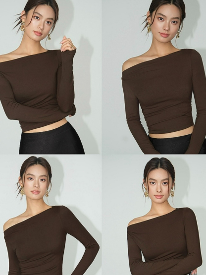 Brennda One Shoulder Top-The Black Bow-