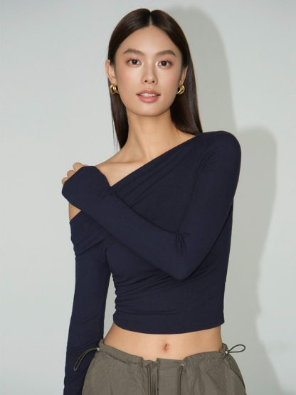 Brennda One Shoulder Top-The Black Bow-