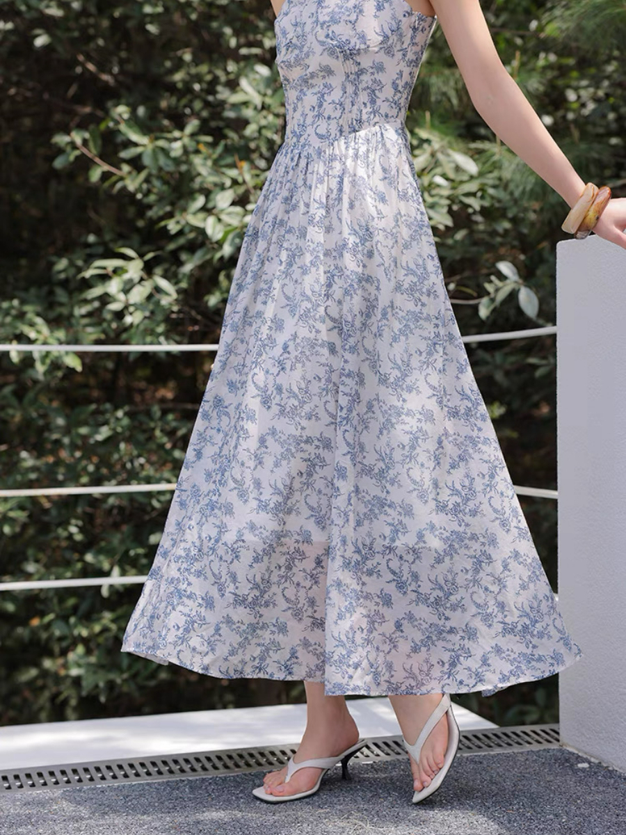 Myrtia Bustier Floral Cami Dress