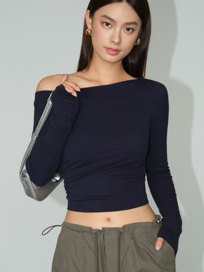 Brennda One Shoulder Top-The Black Bow-