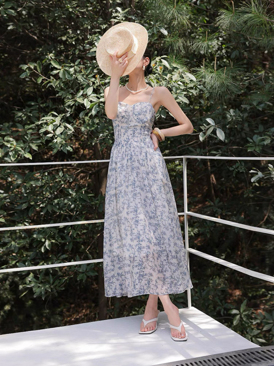 Myrtia Bustier Floral Cami Dress