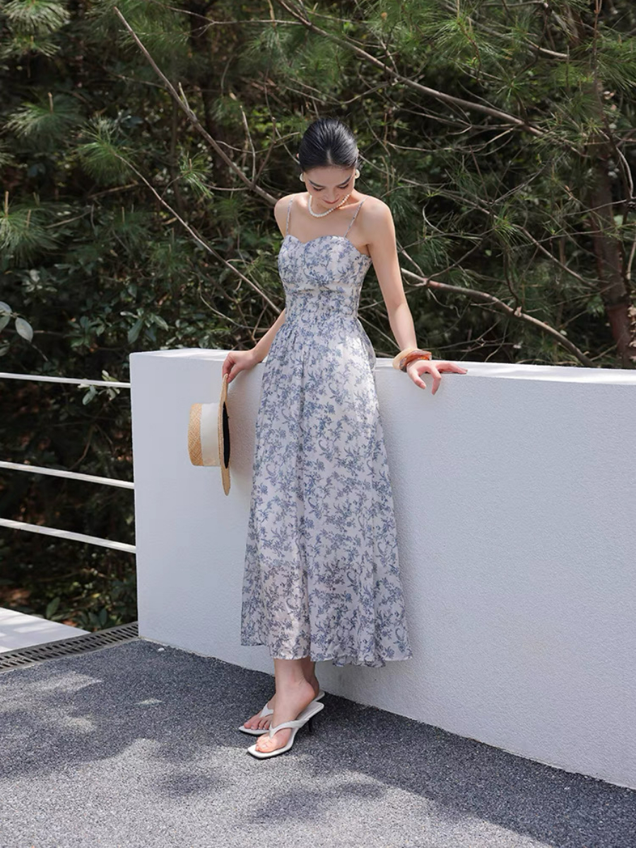 Myrtia Bustier Floral Cami Dress
