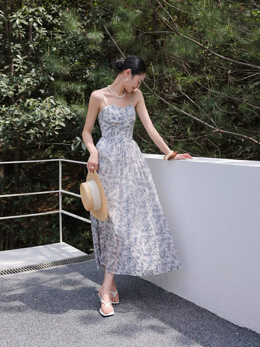 Myrtia Bustier Floral Cami Dress