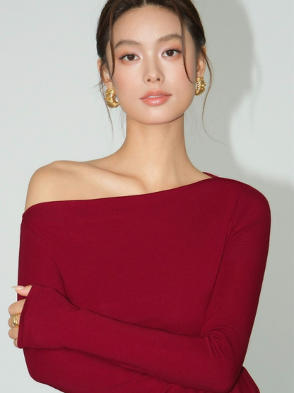 Brennda One Shoulder Top-The Black Bow-