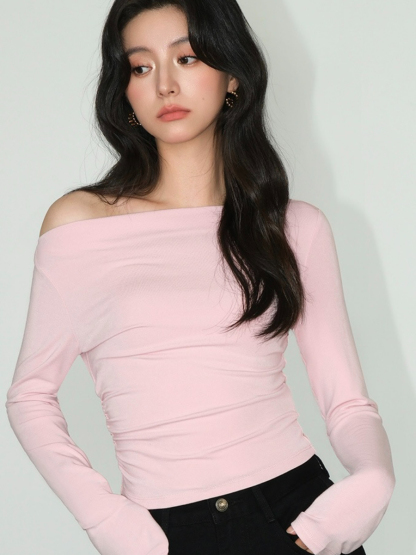 Brennda One Shoulder Top-The Black Bow-