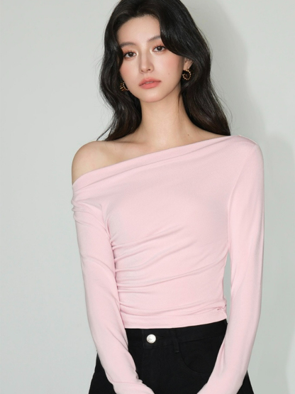 Brennda One Shoulder Top-The Black Bow-