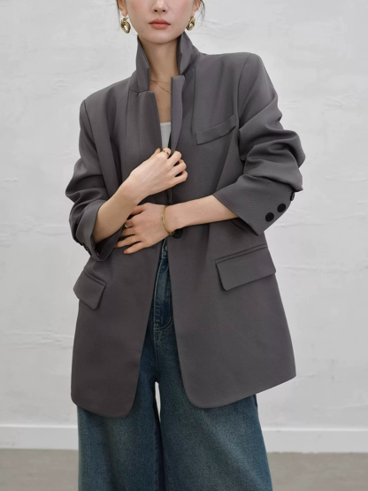 Yaney Single Button Blazer