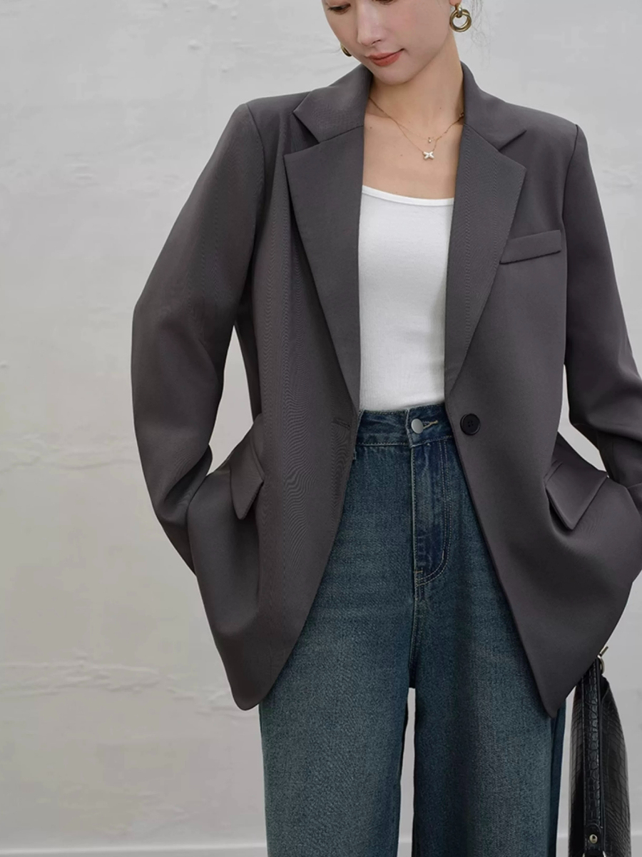 Yaney Single Button Blazer