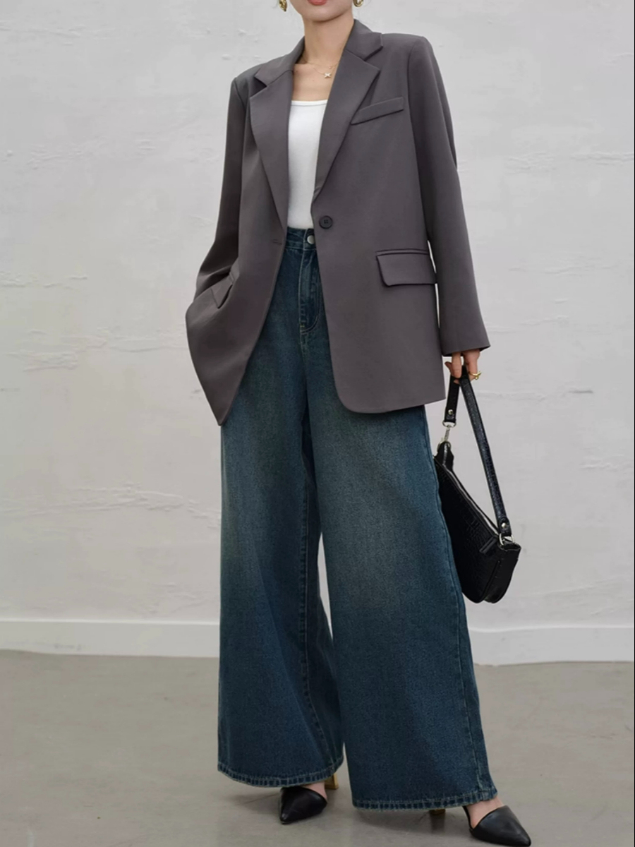 Yaney Single Button Blazer