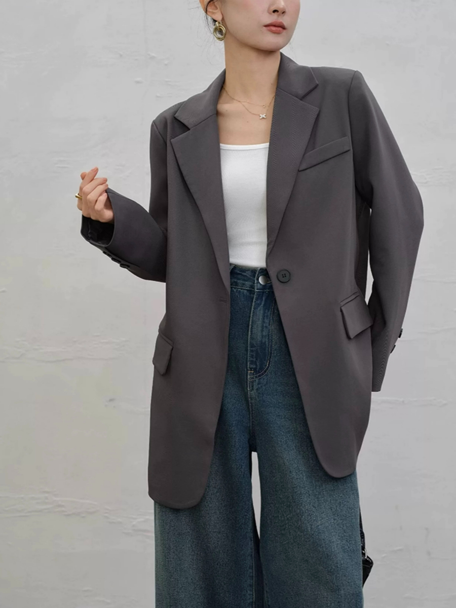 Yaney Single Button Blazer