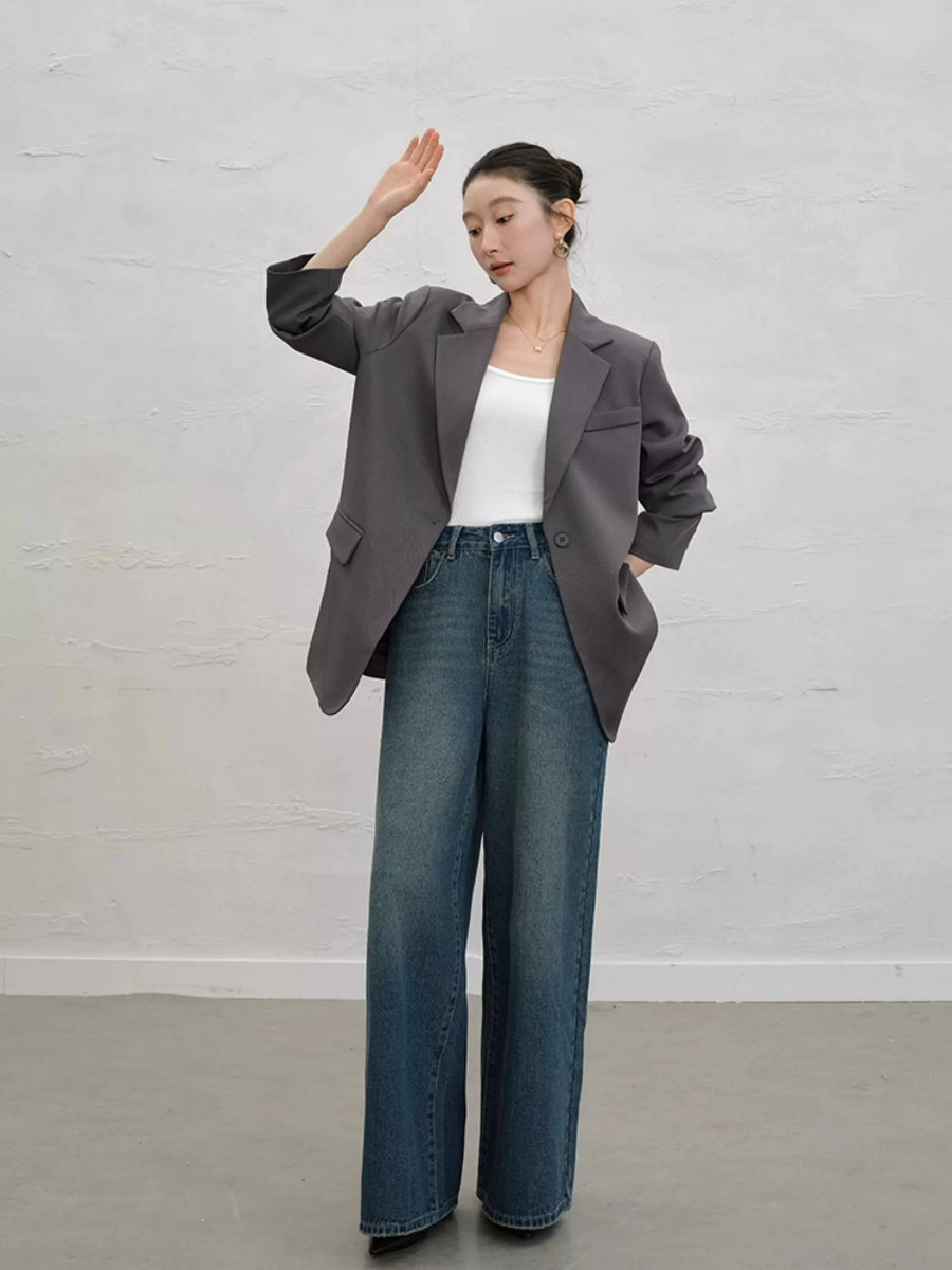 Yaney Single Button Blazer