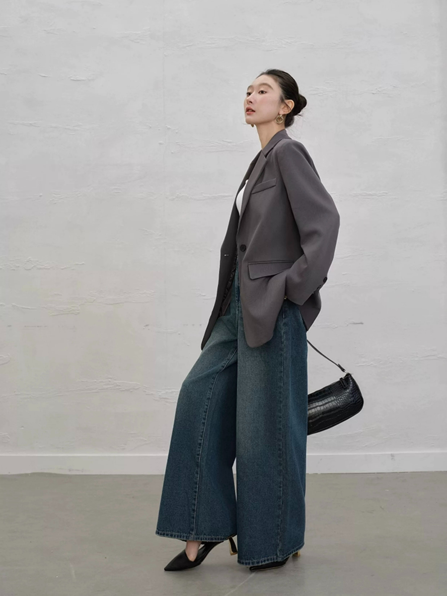 Yaney Single Button Blazer