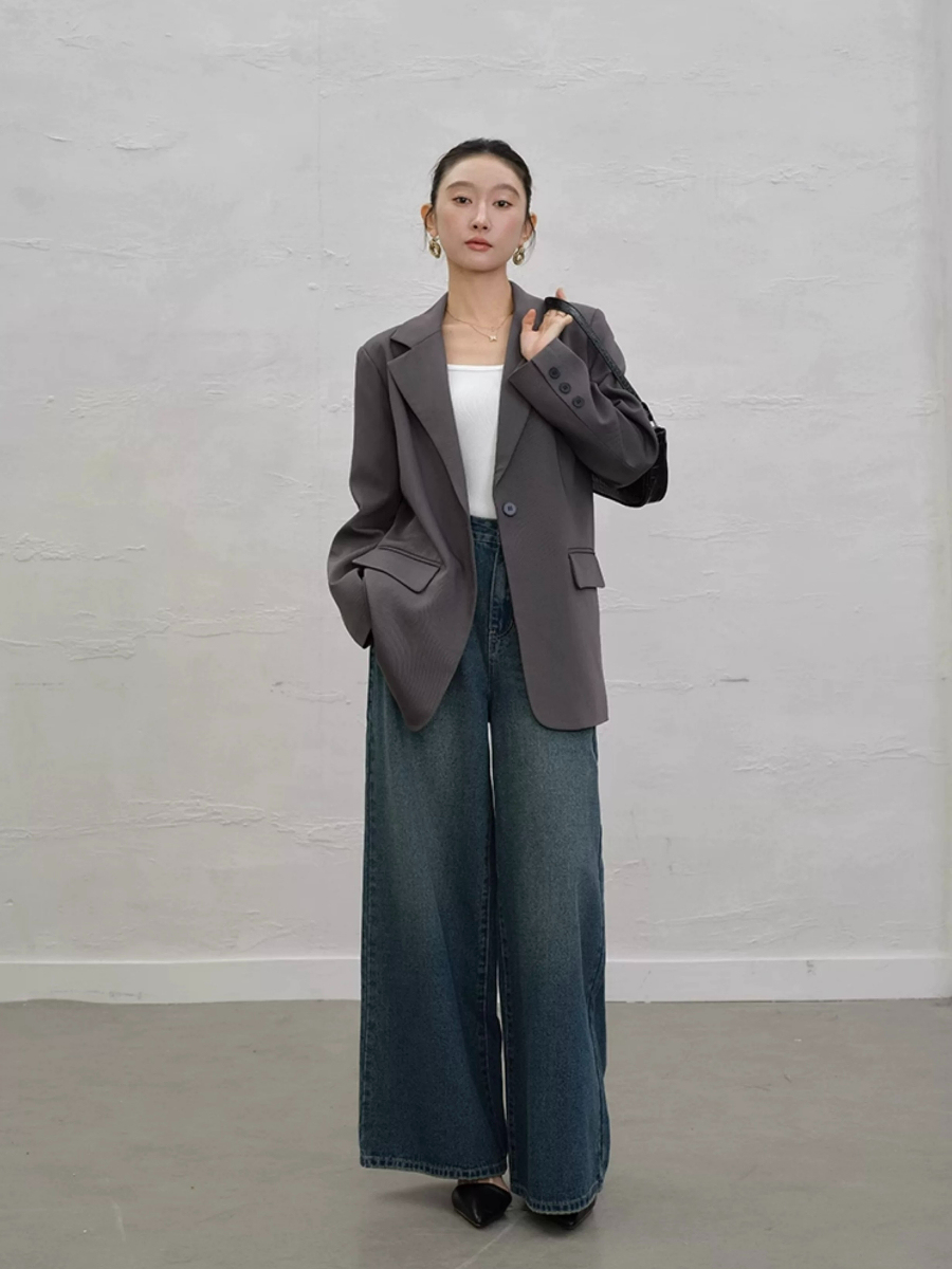 Yaney Single Button Blazer