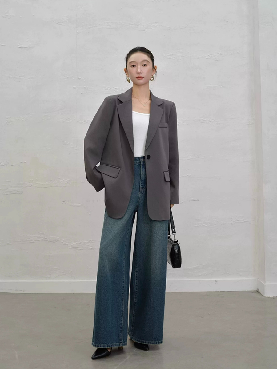 Yaney Single Button Blazer