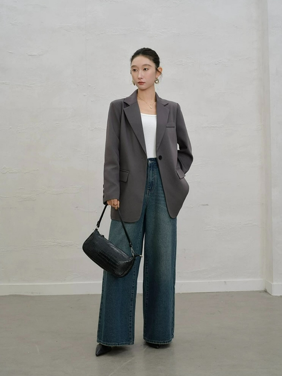 Yaney Single Button Blazer