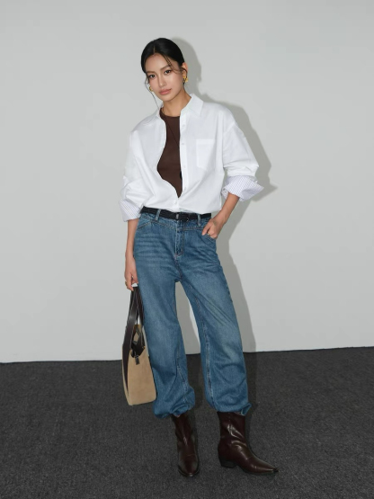 Brissa Cotton Shirt-The Black Bow-