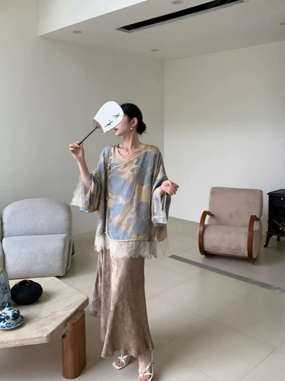 Yu Deng Floral Oriental Top