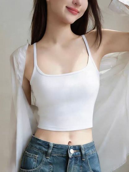 Ela Racer Back Padded Crop Top